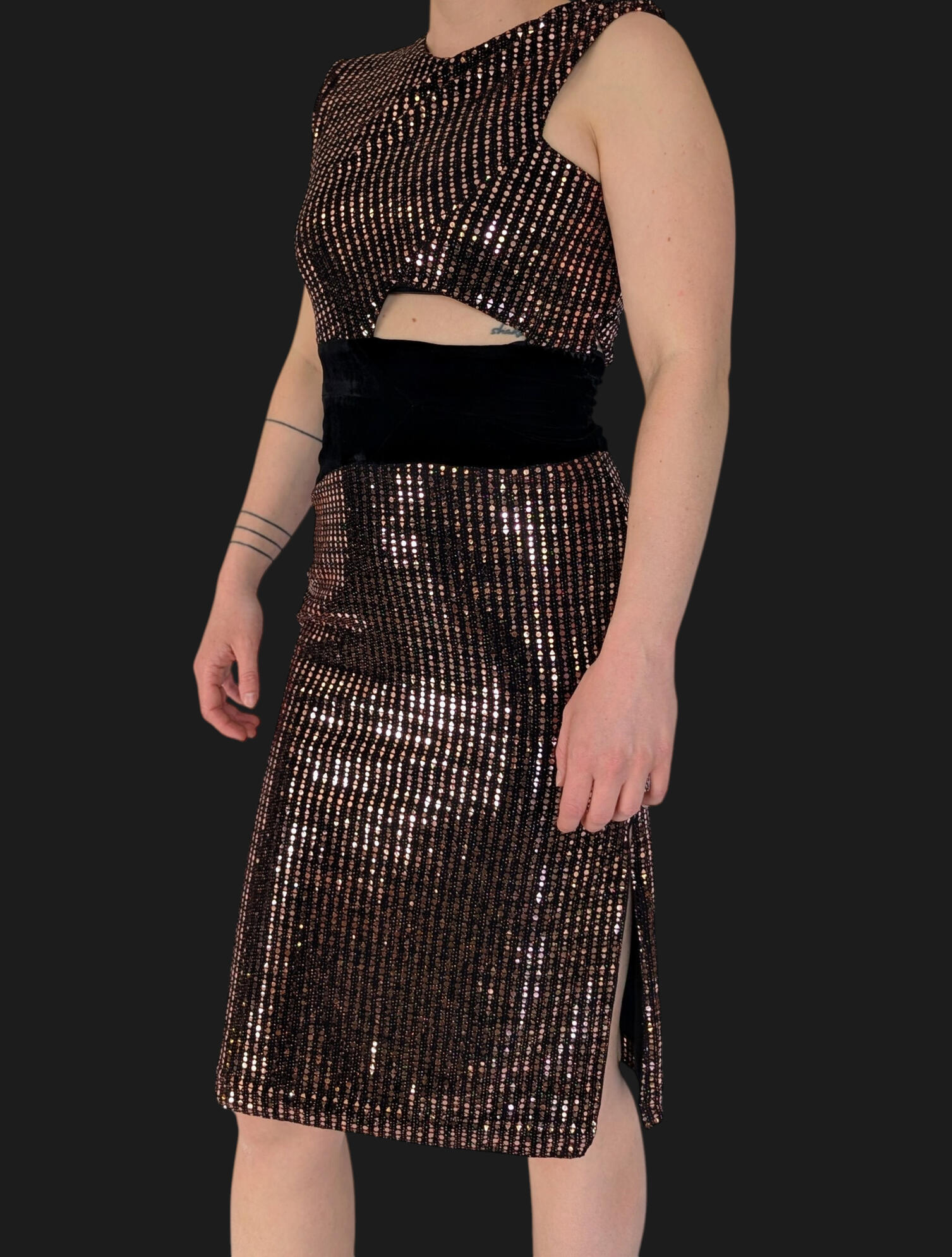 Glitzerkleid